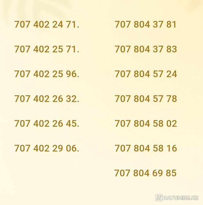 Beautiful numbers tele2 new Almaty - photo 5