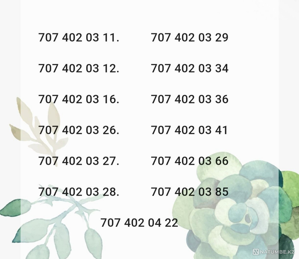 Beautiful numbers tele2 new Almaty - photo 3