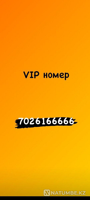 Selling VIP number Almaty - photo 1