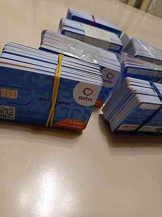 Продам сим карты актив;sim card activ Almaty