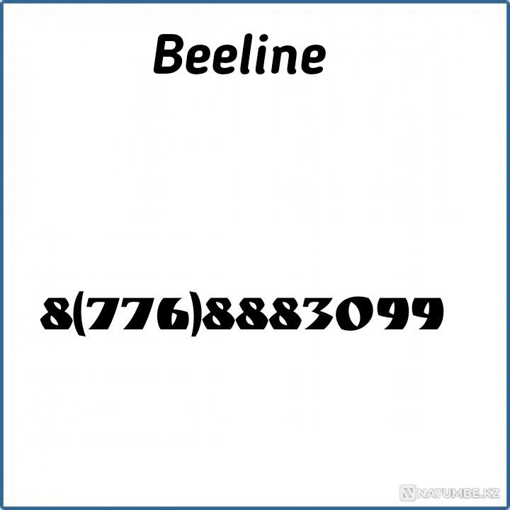 Beautiful Beeline number Almaty - photo 1