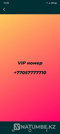 Selling VIP number Almaty - photo 1