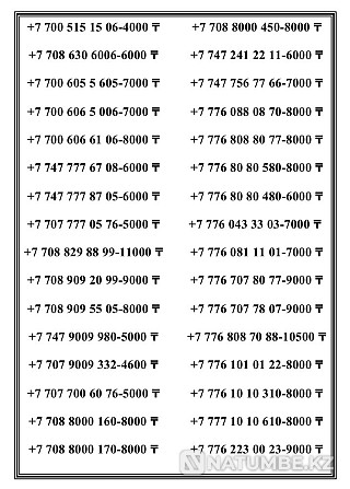 Beautiful numbers Tele2 Altel. ?demi numberer Almaty - photo 3