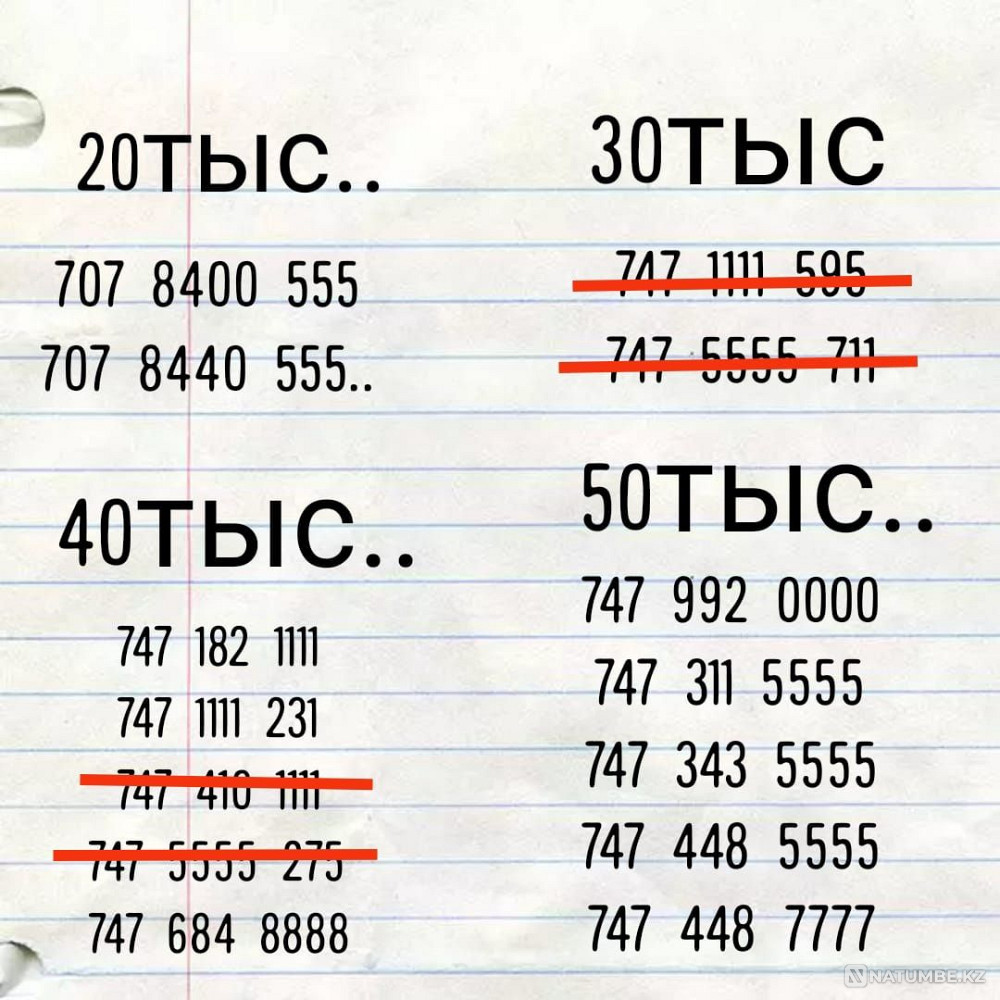 VIP нөмір + тариф!!! e-SIM  Алматы - изображение 1