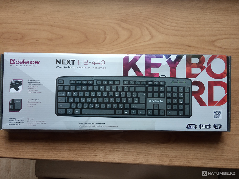 Selling a new wired USB “D” keyboard Almaty - photo 1