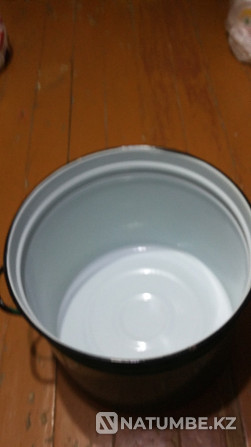 Жаңа эмаль 40 литрлік кастрюль  Қызылорда - изображение 1