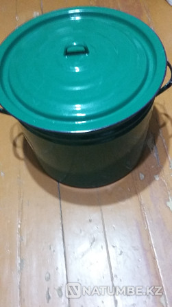 Жаңа эмаль 40 литрлік кастрюль  Қызылорда - изображение 2