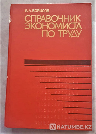 Справочник экономиста по труду 1986г Костанай - изображение 1