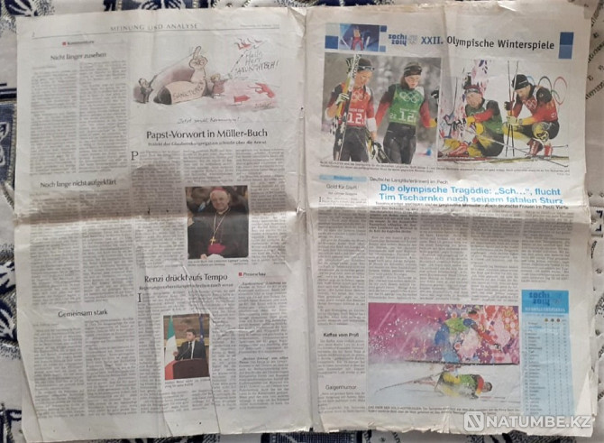 Газета Straubinger Tagblatt февраль 2014 Костанай - изображение 3