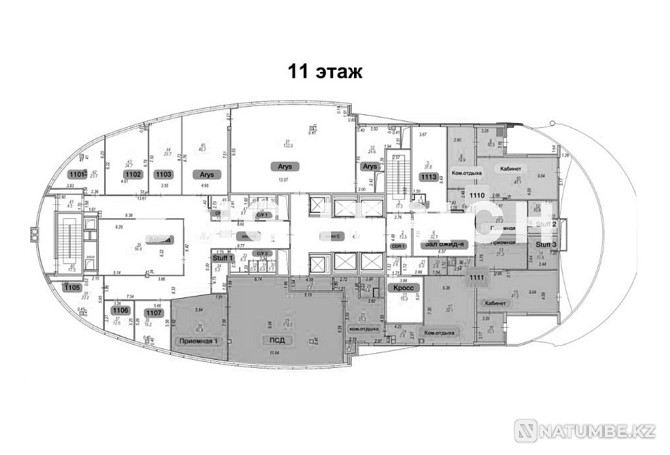 For rent office 1233 m2. Astana - photo 15