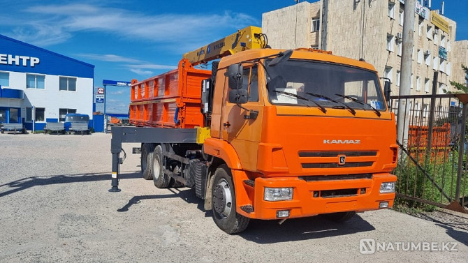 Dump truck Kamaz-45143 with a manipulator Almaty - photo 1