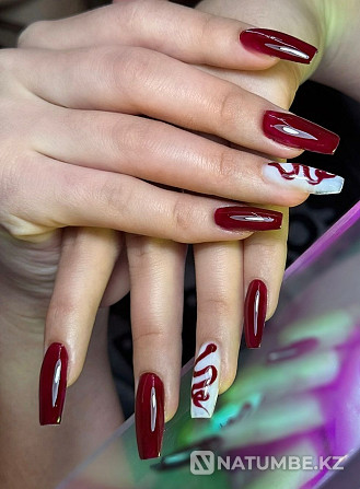 Manicure, extensions at home in Zhandosovo Almaty - photo 2