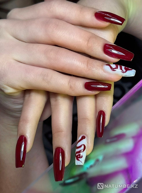 Manicure, extensions at home in Zhandosovo Almaty - photo 2