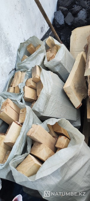 Birch firewood sawn in bags Taraz - photo 1