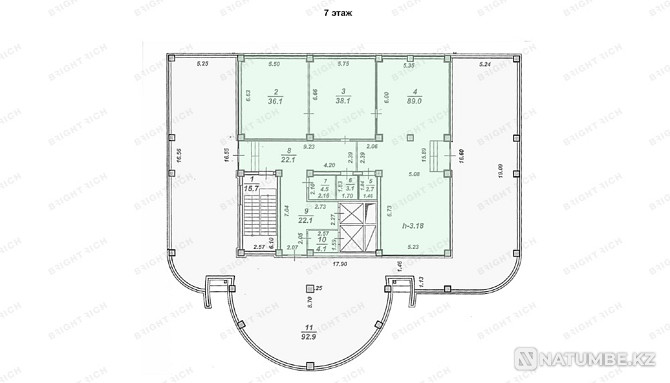 Сдается офис. Площадь 225 м². Алматы - изображение 10