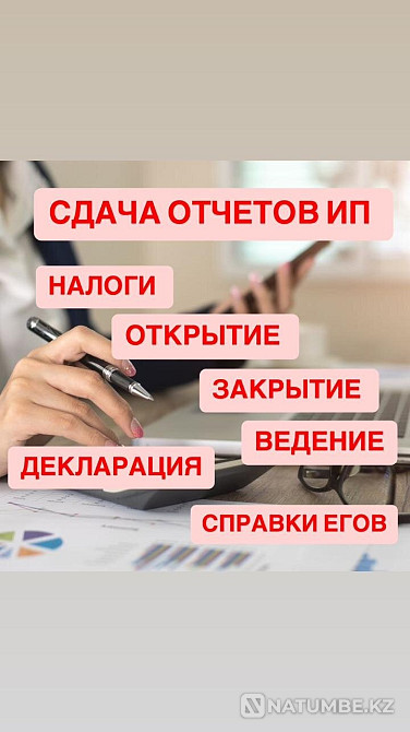 Ип отчеты Налоговые отчеты Бухгалтер Алматы - изображение 1