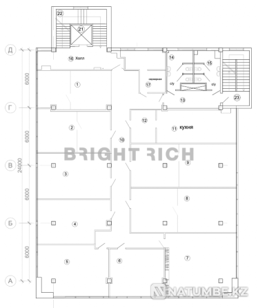 For rent office 555 m2. Almaty - photo 7