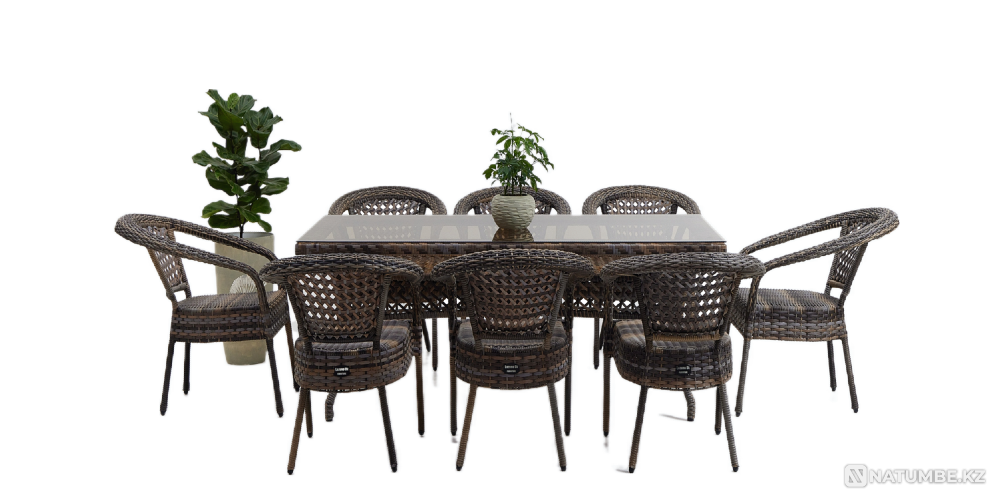 Ротанговые столы с креслами Шымкент - изображение 4