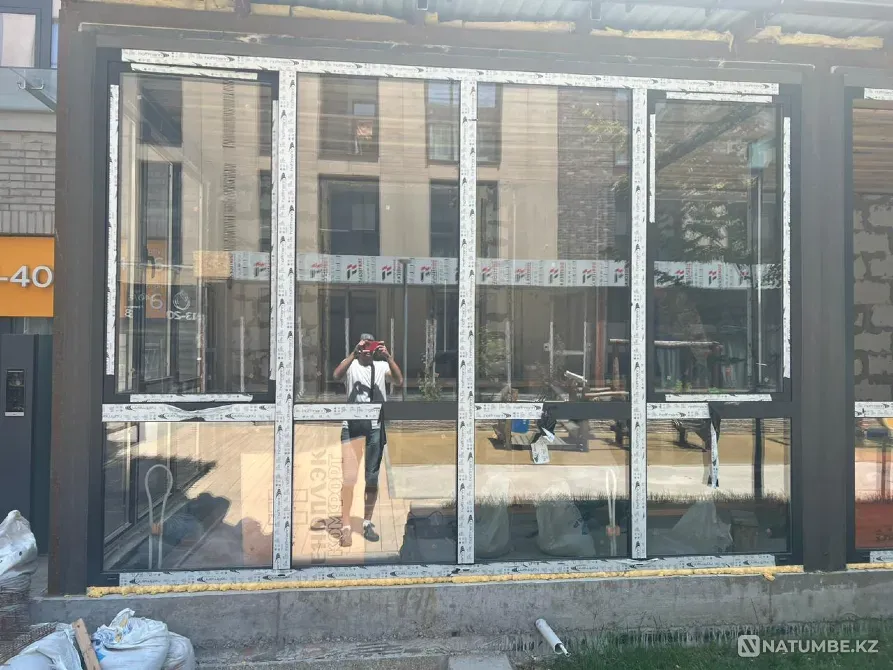 Алюминий терезелер, құрастыру және орнату  Алматы - изображение 4