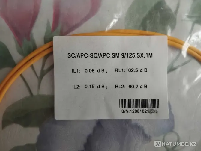 Optical patch cord Sc/APC-SC/APC, SM 1m Karagandy - photo 2