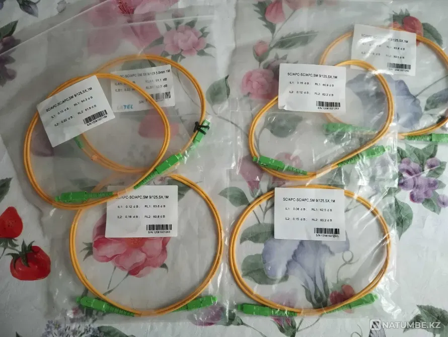 Патч-корд оптический Sc/APC-SC/APC, SM 1м Караганда - изображение 1