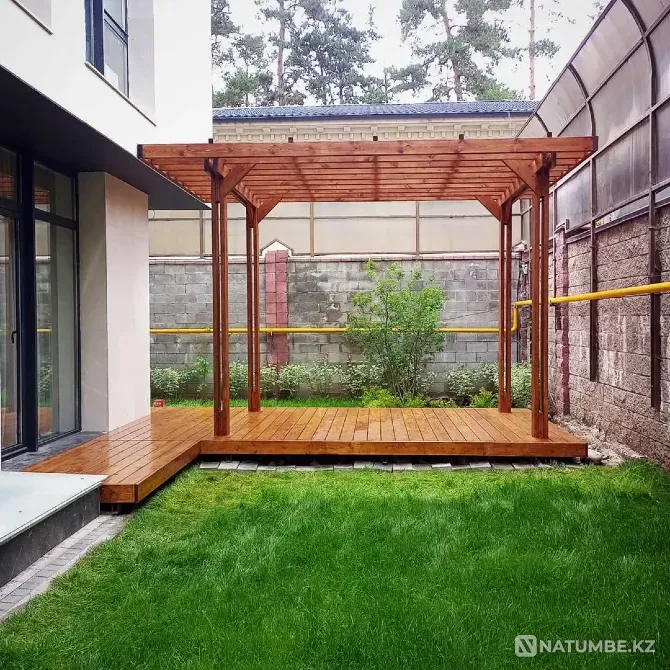 Терраса к дому из натурального дерева на Алматы - изображение 3