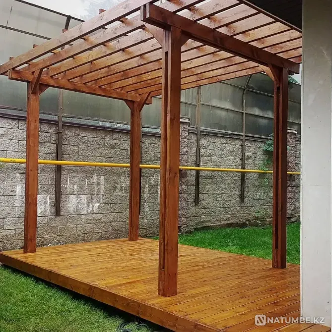 Терраса к дому из натурального дерева на Алматы - изображение 2