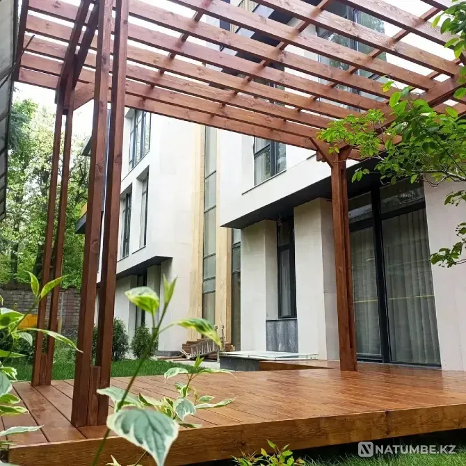 Терраса к дому из натурального дерева на Алматы - изображение 1