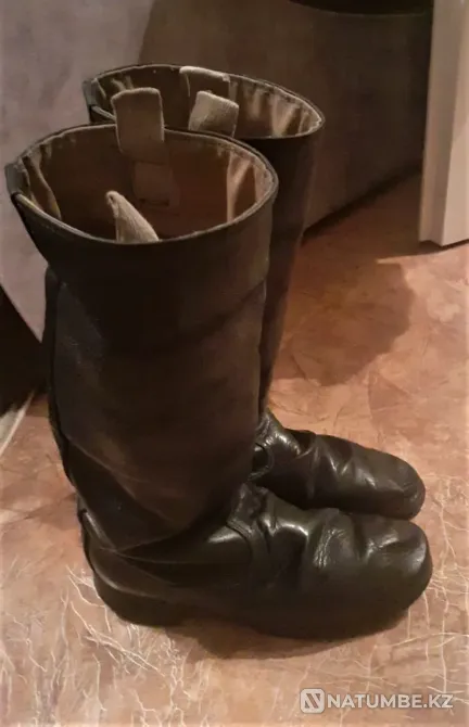 Советские Кожаные ЯЛОВЫЕ Юфтевые САПОГИ Костанай - изображение 1