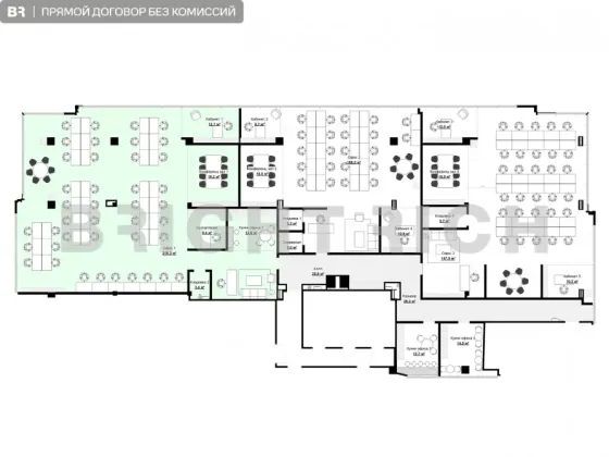 Сдается офис. Площадь 267.7 м² Almaty