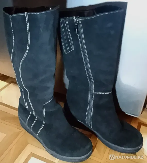 Сапоги замшевые женские продаю Караганда - изображение 2