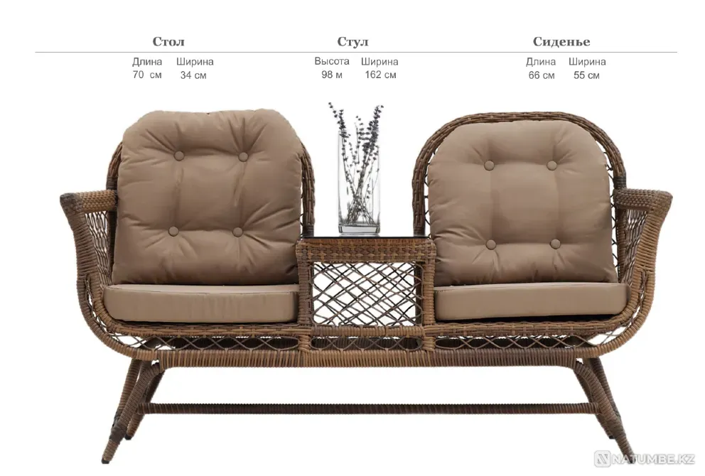 Double chair Mont Blanc Shymkent - photo 2