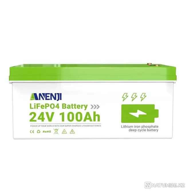 ANENJI аккумуляторы, сыйымдылығы 100Ач, 24В  Алматы - изображение 5