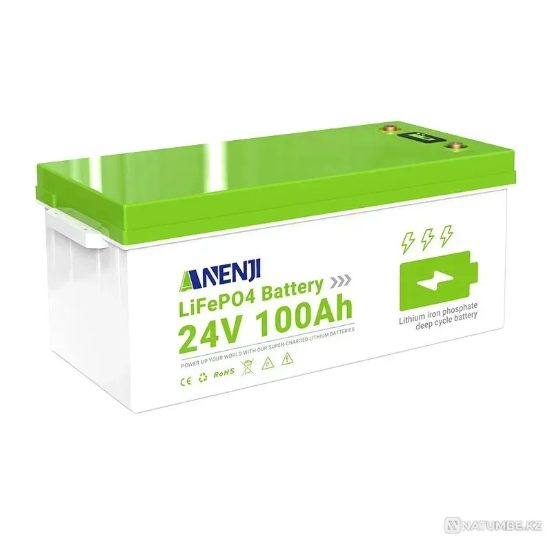 ANENJI аккумуляторы, сыйымдылығы 100Ач, 24В  Алматы - изображение 3