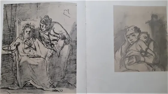 Книга. Рисунок Акварель. 1966г Костанай
