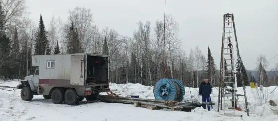 Carrying out logging operations Shahtinsk