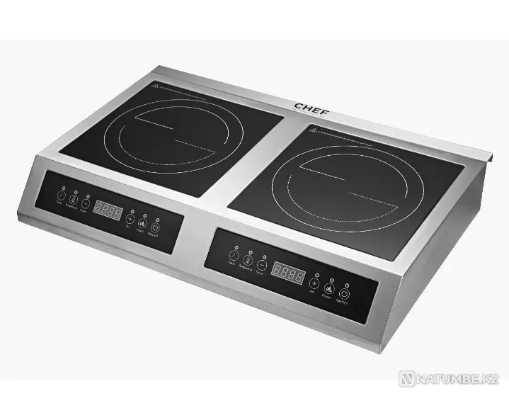 Үстел үсті индукциялық пеш, 3,5+3,5 к  Алматы - изображение 1