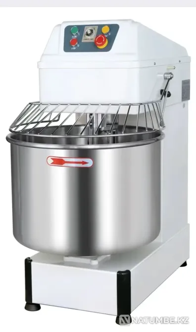 Тестомес спиральный 64 л Объем дежи: 64 Алматы - изображение 1