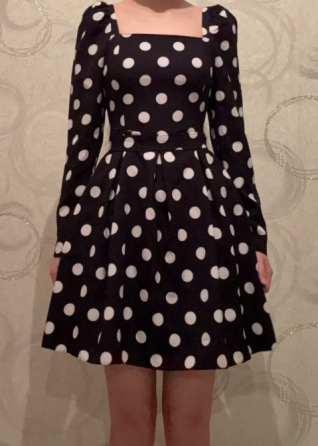 Продам красивое платье горошек(срочно Almaty