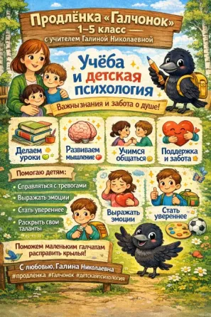 Лучшая продлёнка Шымкента Галчонок Шымкент