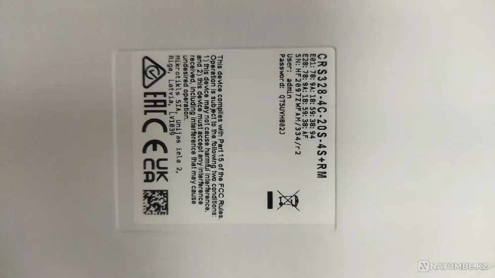 Коммутатор Mikrotik CRS328-4C-20S-4S+RM Алматы - изображение 8