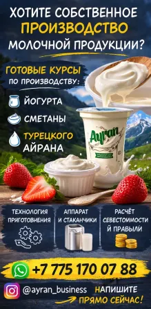 Готовый бизнес под ключ: производство йо Алматы