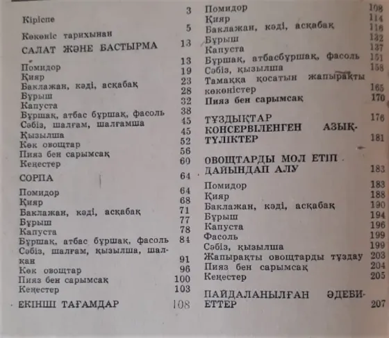 Шабыкина Л. Дастарқан сәні көкөніс (на каз.яз.) 1980 Костанай