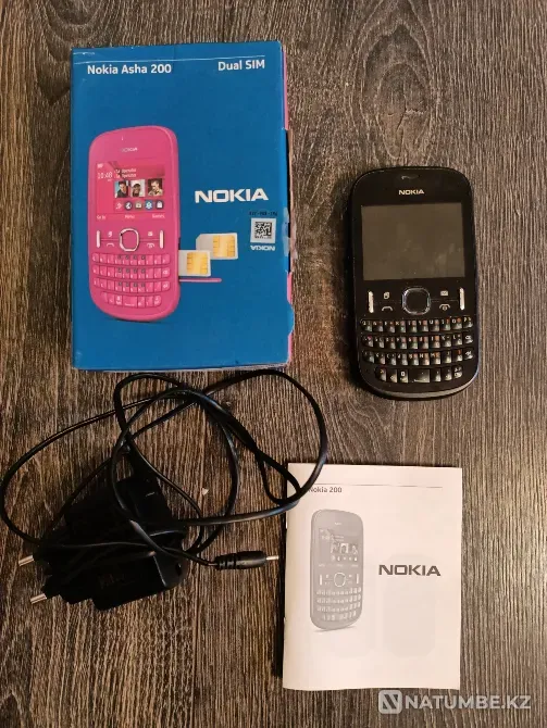 Сотовый телефон Nokia Asha200 RM-761. 2 симки.Торг или Обмен Караганда - изображение 1