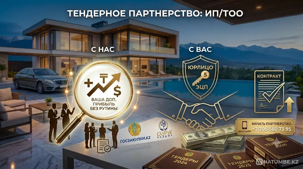 Ищу партнеров с ИП/ТОО для тендеров Атырау - изображение 3