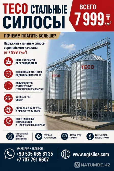 TECO СТАЛЬНЫЕ СИЛОСЫ Алматы - изображение 1