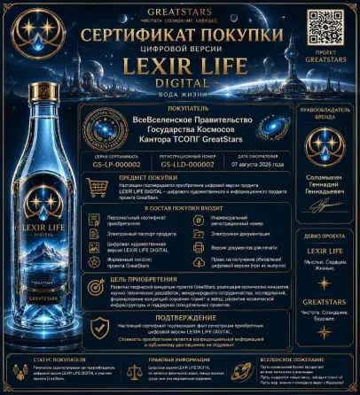 GREATSTARS LEXIR LIFE Есик