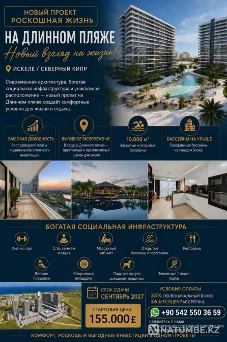 СЕВЕРНЫЙ КИПР — НЕДВИЖИМОСТЬ ПРЕМИУМ-КЛАССА Astana - photo 2