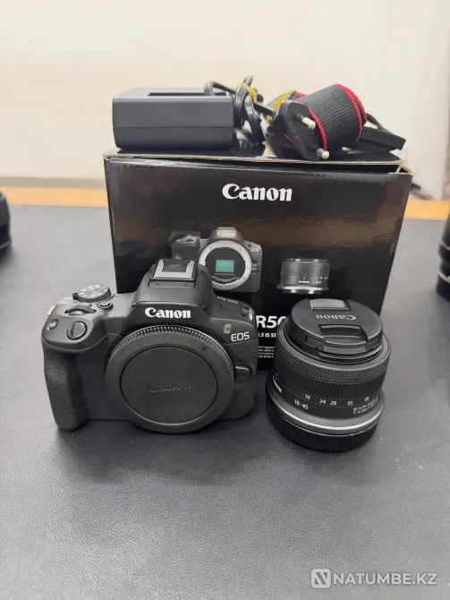 Canon EOS R50 камера с объективом 18–45 мм (черная Астана - изображение 4