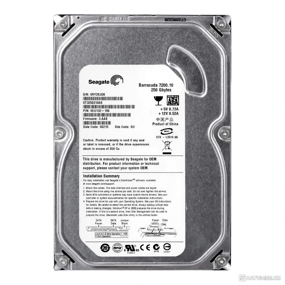 Продаётся жесткий диск Seagate 250 ГБ Алматы - изображение 1